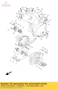 yamaha 5VKE31810000 tubo, entrega 3 - Lado inferior