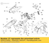 959521000C, Aprilia, coperchio del motore (purejet), Nuovo