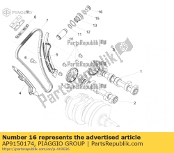 Aprilia AP9150174, Korek spustowy oleju, OEM: Aprilia AP9150174