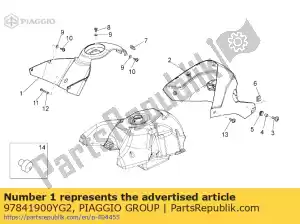 Piaggio Group 97841900YG2 cover - Bottom side