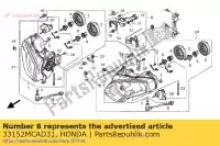 33152MCAD31, Honda, unidade do farol, l. honda gl goldwing a  gold wing deluxe abs 8a gl1800a gl1800 airbag 1800 , Novo