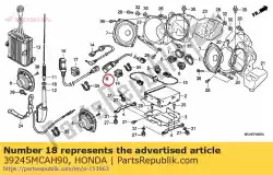 Ici, vous pouvez commander le plomb, jonction de tête de conducteur auprès de Honda , avec le numéro de pièce 39245MCAH90: