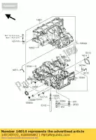 140140022, Kawasaki, posición de placa zx1400a6f kawasaki zzr 1400 2006 2007, Nuevo