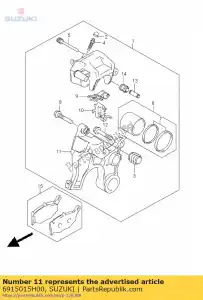 suzuki 6915015H00 bracket - Bottom side