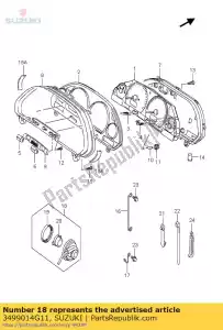 Suzuki 3499014G11 sensor, velocidade - Lado inferior