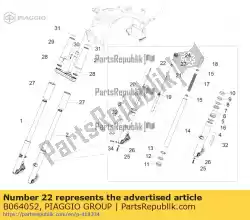 Qui puoi ordinare noce da Piaggio Group , con numero parte B064052: