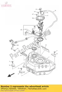 yamaha 5P0H21760000 damper - Bottom side