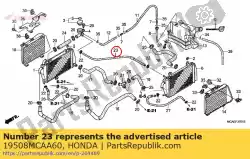 Ici, vous pouvez commander le tuyau, reniflard auprès de Honda , avec le numéro de pièce 19508MCAA60: