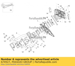 Aprilia 674927, Rondella elastica, OEM: Aprilia 674927