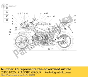 aprilia 2H001026 etiqueta 