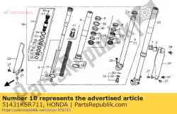 Aqui você pode pedir o arbusto, controle deslizante em Honda , com o número da peça 51431KSR711: