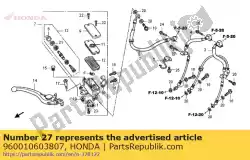 Aquí puede pedir perno, brida, 6x38 de Honda , con el número de pieza 960010603807: