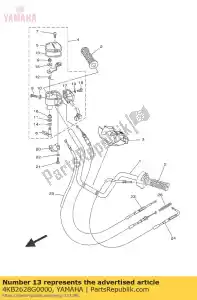 yamaha 4KB2628G0000 gasket - Bottom side