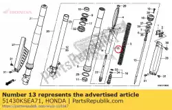 Aquí puede pedir compuerta amortiguadora, fr. De Honda , con el número de pieza 51430KSEA71: