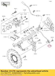 Kawasaki 211760777 capteur, rr - La partie au fond