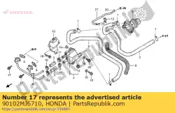 Qui puoi ordinare bullone, flangia speciale, 6x25 da Honda , con numero parte 90102MJ6710: