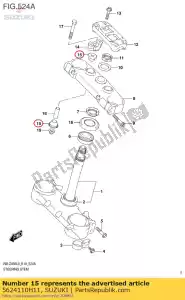 suzuki 5624110H11 cuscino, gomma - Il fondo