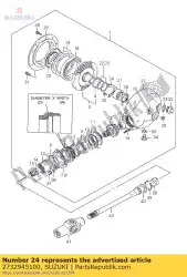 Here you can order the holder,bearing from Suzuki, with part number 2732945100: