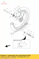 2C82511110P0, Yamaha, cubo, frente yamaha wr 125 2009 2010 2011, Novo