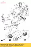 3VDY21615000, Yamaha, garde-boue arrière assy yamaha tdm 850, Nouveau