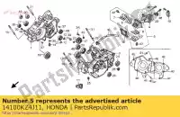14100KZ4J11, Honda, conjunto de válvula, caña honda cr 125 1999 2000, Nuevo