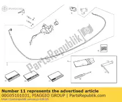 Aquí puede pedir mango de llave de Piaggio Group , con el número de pieza 00G05101031: