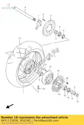 Tutaj możesz zamówić z? Batka tylna n od Suzuki , z numerem części 6451133E00: