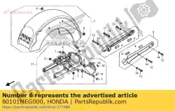 Qui puoi ordinare tubo, protezione da Honda , con numero parte 80101MEG000: