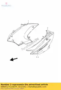 Suzuki 6868527G10DTF tape,cowl side, - Bottom side