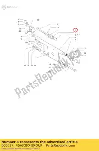 Piaggio Group 006637 anel de pressão - Lado inferior