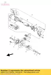 Here you can order the gear, idler 2 from Yamaha, with part number 4WM155170000: