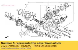 Here you can order the holder,final driv from Honda, with part number 21281MM8000: