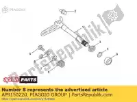 AP9150220, Piaggio Group, primavera aprilia  mxv rxv rxv sxv sxv 450 550 2006 2008 2009 2010 2011, Nuovo