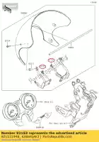 921531948, Kawasaki, parafuso, soquete, 6x12 zx1000e8f kawasaki  klz ninja z zx 250 650 800 900 1000 2008 2009 2010 2011 2012 2013 2014 2015 2016 2017 2018 2019 2020 2021, Novo