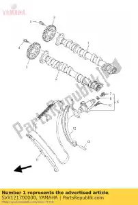 yamaha 5VX121700000 arbre à cames assy 1 - La partie au fond