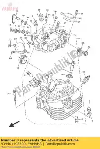 yamaha 934401408600 circlip (4x7) - Bottom side