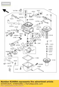 kawasaki 920091824 schroef, starter bn125-a1 - Onderkant