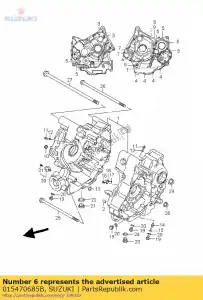 suzuki 015470685B boulon - La partie au fond