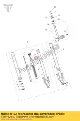 Ici, vous pouvez commander le entretoise auprès de Triumph , avec le numéro de pièce T2044256: