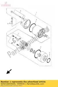 yamaha 5DSH18000000 bunda do motor de partida - Lado inferior