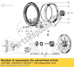 Here you can order the nipple from Piaggio Group, with part number 164588: