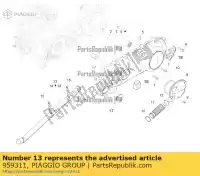959311, Piaggio Group, Tubo de refrigeração piaggio nrg nrg power dd h zapc45100 zapca7100 0 50 1998 2005 2007 2010 2011 2016 2017 2018 2019, Novo