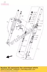 Aqui você pode pedir o tubo, externo (direito em Yamaha , com o número da peça 1B2F31361000: