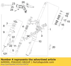 Tutaj możesz zamówić wiosna od Piaggio Group , z numerem części 649990: