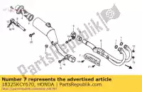 18325KCY670, Honda, ochraniacz, np. rura honda xr 250 400 1996 1997 1998 1999 2000 2001 2002, Nowy