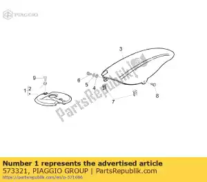 Piaggio Group 573321 parafango anteriore - Il fondo