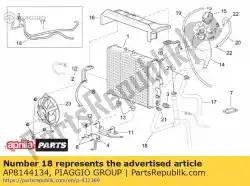 Qui puoi ordinare tubo pompa-raffreddatore d'acqua da Piaggio Group , con numero parte AP8144134: