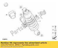 33537673654, BMW, volante para el ajuste del puntal de resorte bmw  1200 2003 2004, Nuevo