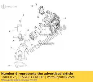 Piaggio Group 1A003175 support - La partie au fond