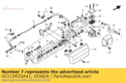 Here you can order the hose b, rr. Brake from Honda, with part number 43313MZ0A41: